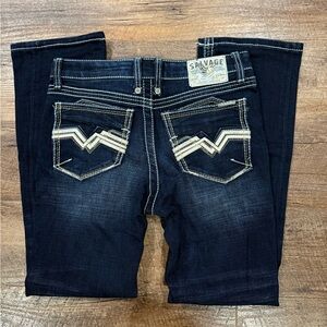 CHAOS BOOT
REGULAR FIT
YOUTH REG BNWT
14R Salvage Dark Wash Denim Jeans